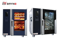 Electric 6 Trays Steam Combi Oven With Injection 380v Stainless Steel for saving the time and one people can operate