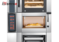 380V Four Trays Bakery Deck Oven With Cabinet Digital Temperature Control